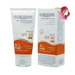 کرم ضد آفتاب رنگی SPF 60 هیدرودرم حجم 50 میلی لیتر