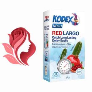 کاندوم کدکس مدل Red Largo بسته 12 عددی